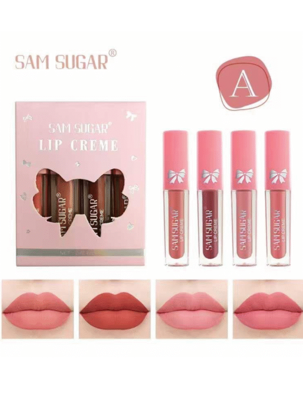 Sam Sugar Lip Creme 4Pcs Set