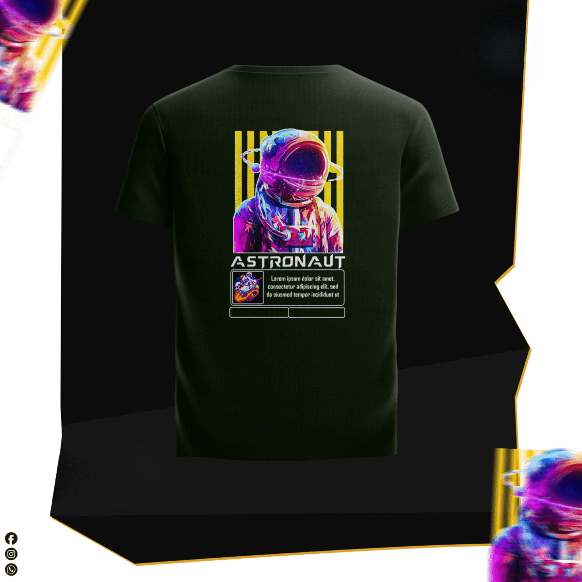 Astronaut Graphic T-Shirt - Space Explorer's Essential - Image 2