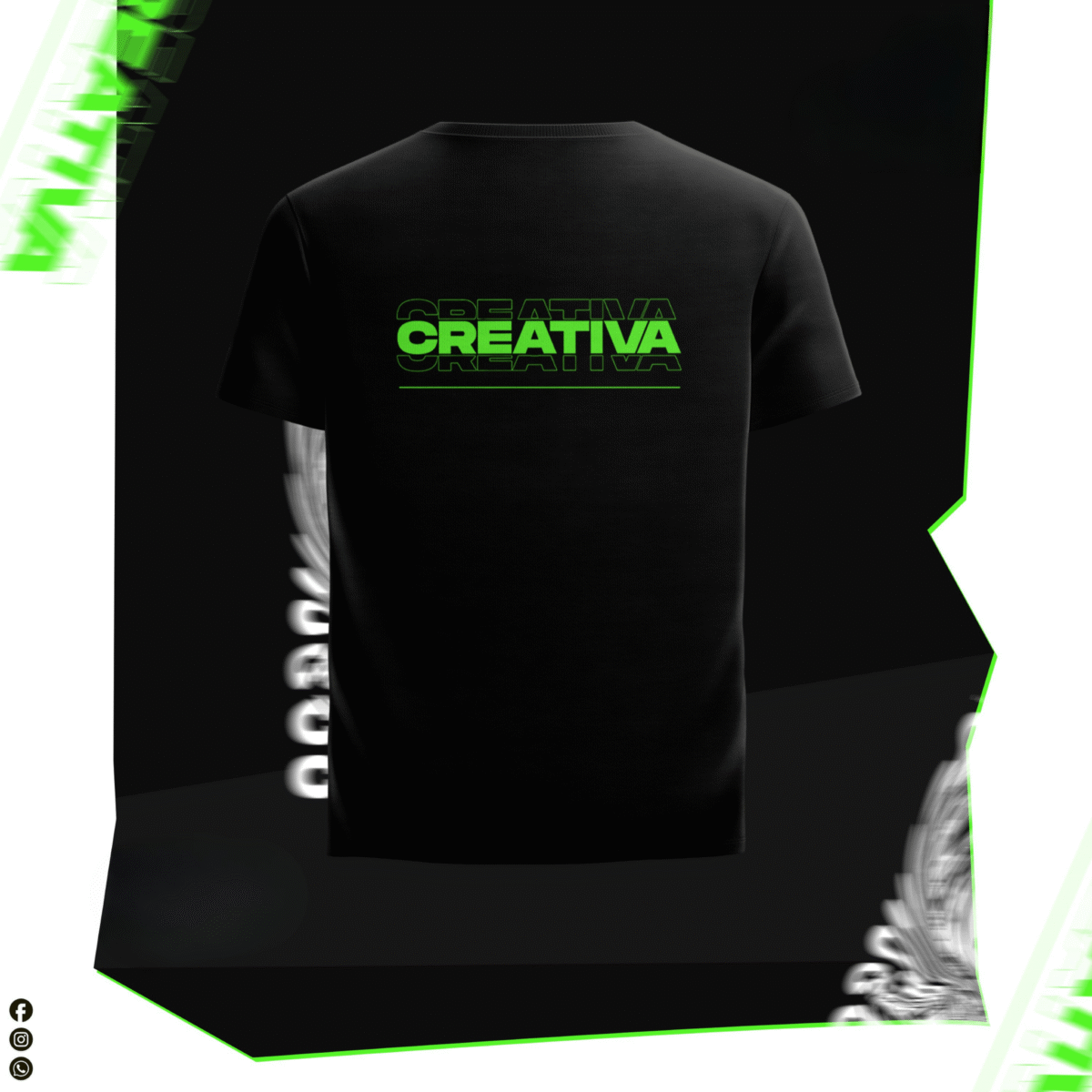 Creativa” Conceptual Graphic T-Shirt - Image 2