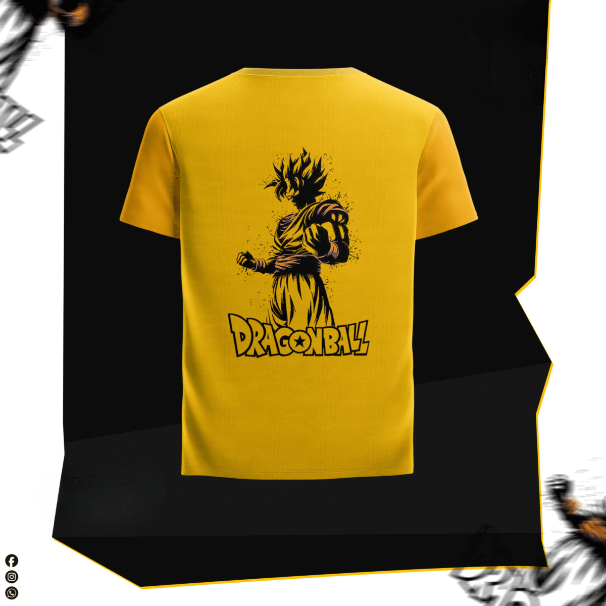 Dragonball Power Stance” Anime Graphic T-Shirt - Image 2