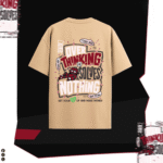 OVER THINKER" Distressed Mindset Tee – Black/Ash Edition - Image 2
