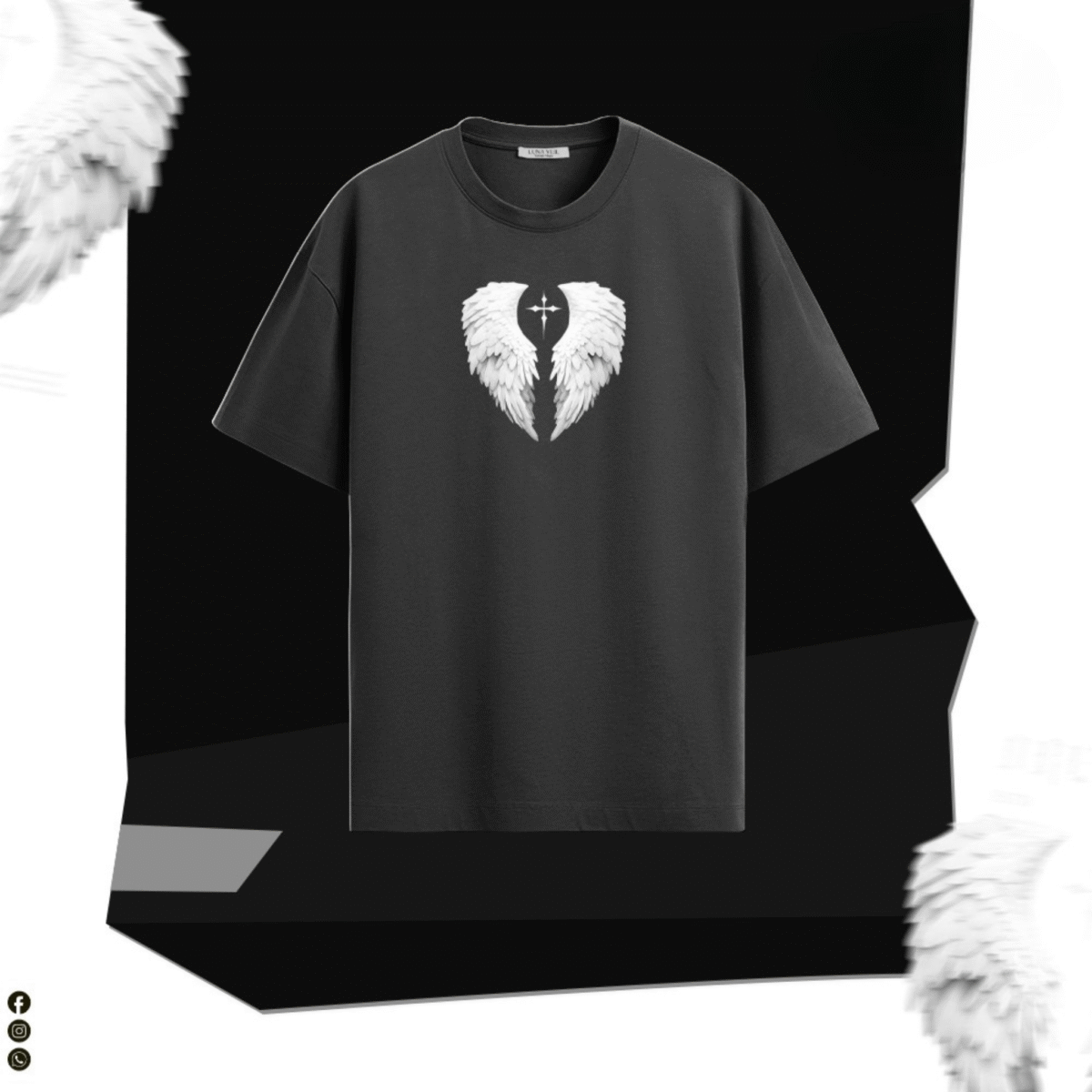 PEACE GREY" Vintage Story Tee – Washed Grey Edition - Image 1