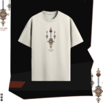 Luna Veil Geometric Print T-Shirt – Timeless Art in Motion