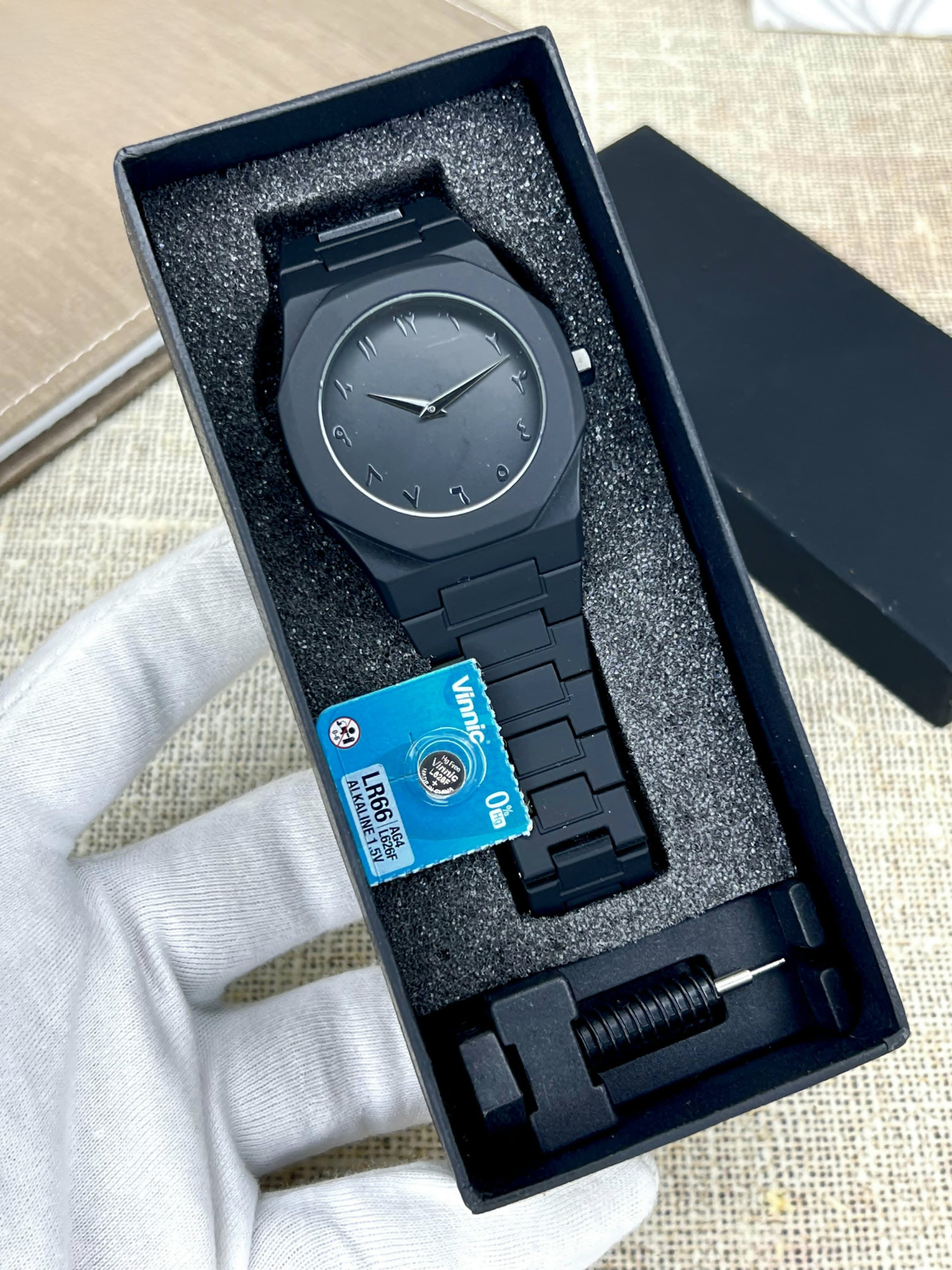 AURA FIBER ORIGINAL (4) Aura Fiber Original Watch – Arabic Dial | Butterfly Lock | Box, Tool & Extra Cell Included | PKR 3999 Only | New Arrival at Leejiya Watches - Image 1