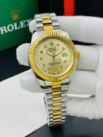 Rolex-Inspired Watch with Date Function & Magnifier Glass – New Colors