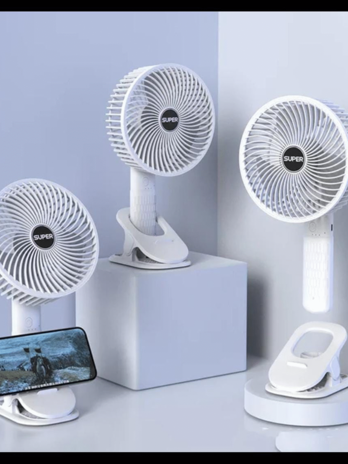 🌬️ New Portable 3-Gear Rechargeable Desktop Fan - Image 1