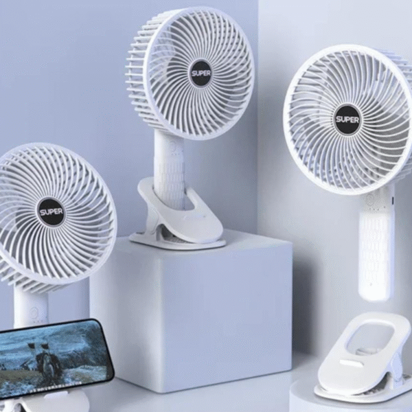 🌬️ New Portable 3-Gear Rechargeable Desktop Fan