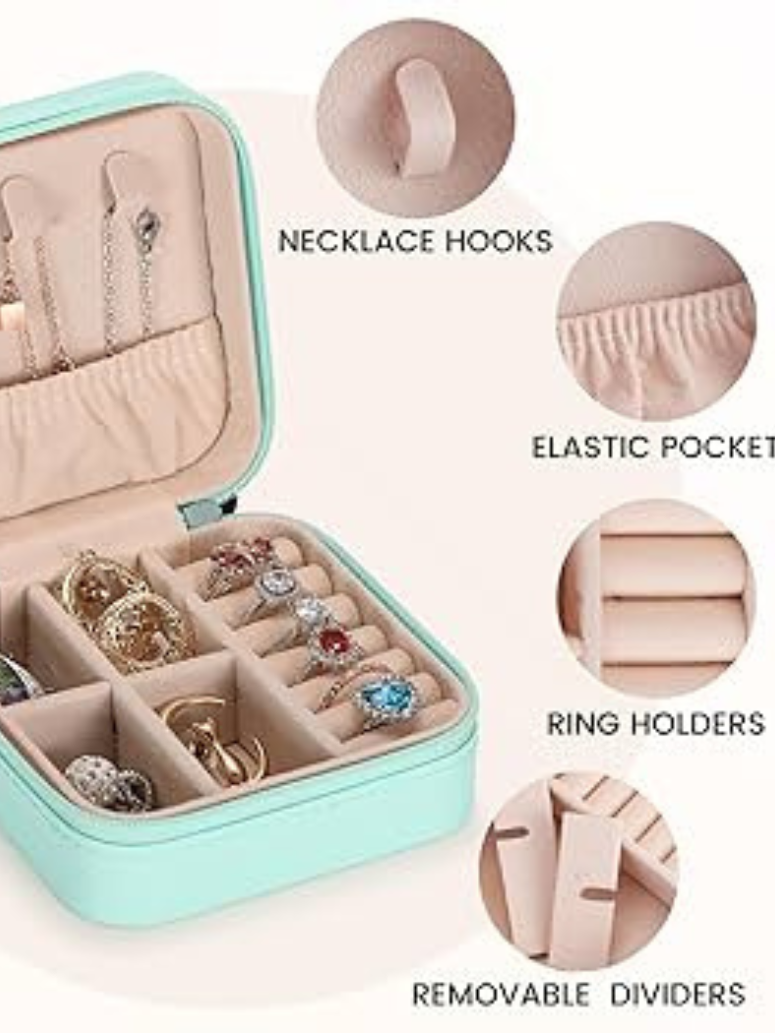 holder (13) Mini Leather Jewelry Box | Elegant. Compact. Gift-Ready. - Image 4