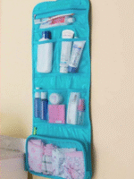 🧳 Foldable Hanging Toiletry Storage Bag | Travel Organizer | Waterproof | Multi-Compartment | Hook Design - Image 2
