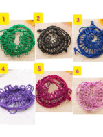 Portable Elastic Rope Washing Line With 12 Clips  Random Colors - Image 2