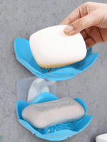 🌸 Wall-Mounted Double Layer Flower-Shaped Soap Tray - Image 2