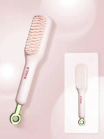 ✨ Self-Cleaning Telescopic Hair Brush | One-Click Cleaning - Image 3