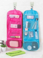 🧳 Foldable Hanging Toiletry Storage Bag | Travel Organizer | Waterproof | Multi-Compartment | Hook Design - Image 5
